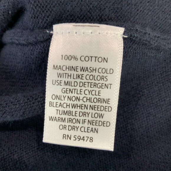 Sebastian Cooper Gray/Blue Long Sleeve V-Neck Pullover Knit Sweater Size M - Picture 4 of 5